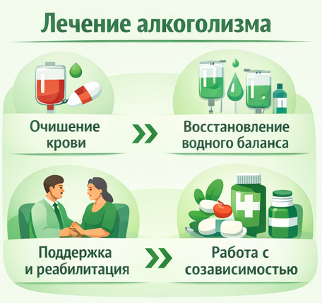 лечение алкоголизма в Новочеркасске этапы